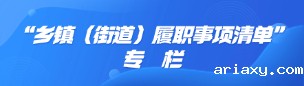 “乡镇（街道）履职事项清单”专栏